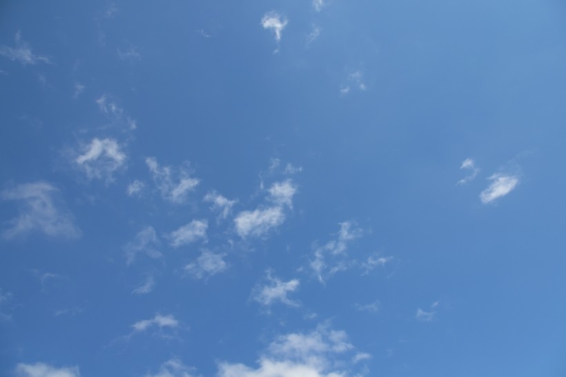 蓝天中的白云图片