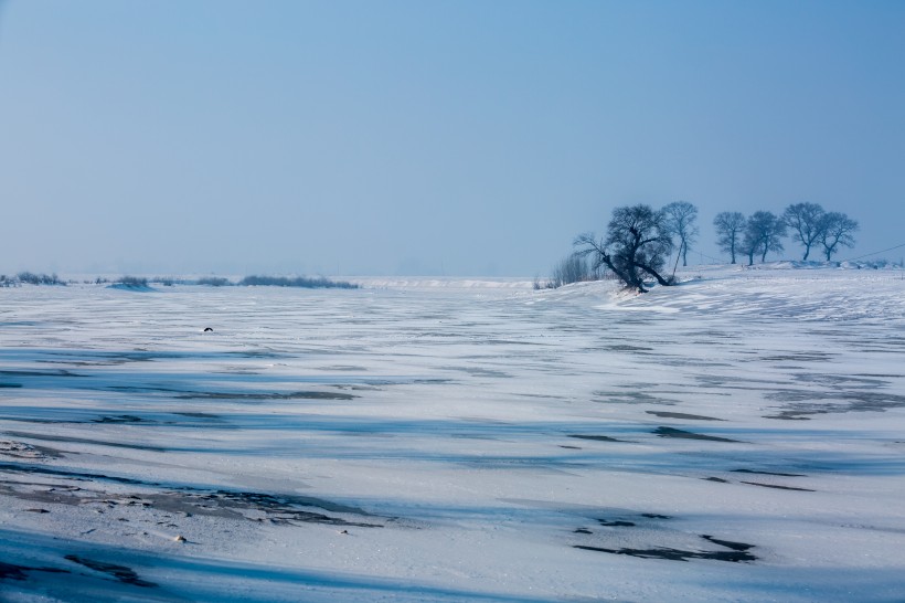 冰天雪地的自然风景图片