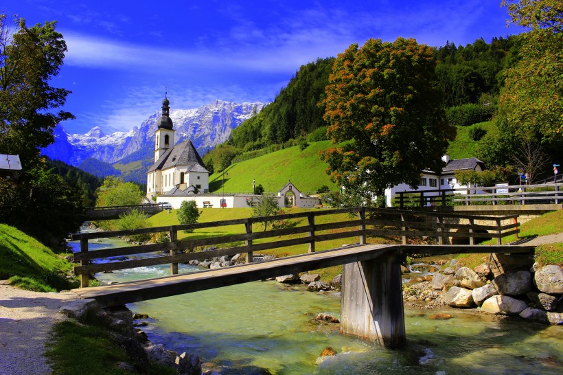 德国最美乡村拉姆绍小镇风景图片