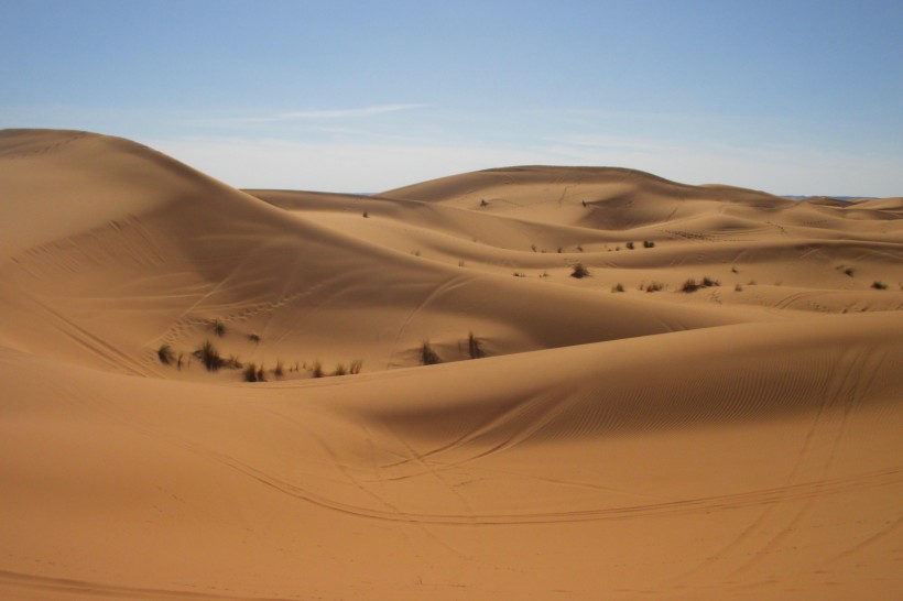 无人的沙漠图片