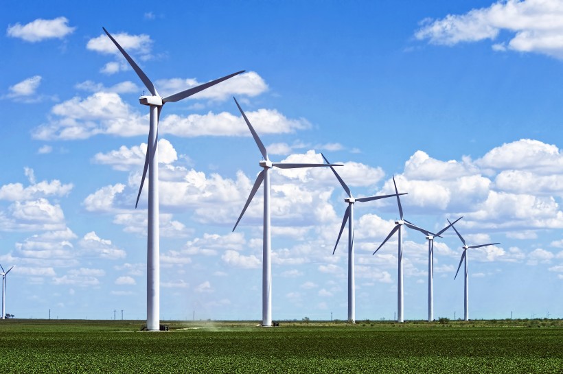 风力发电机风景图片