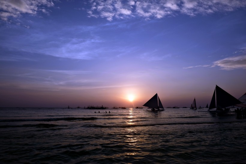 优美的菲律宾长滩岛风景图片