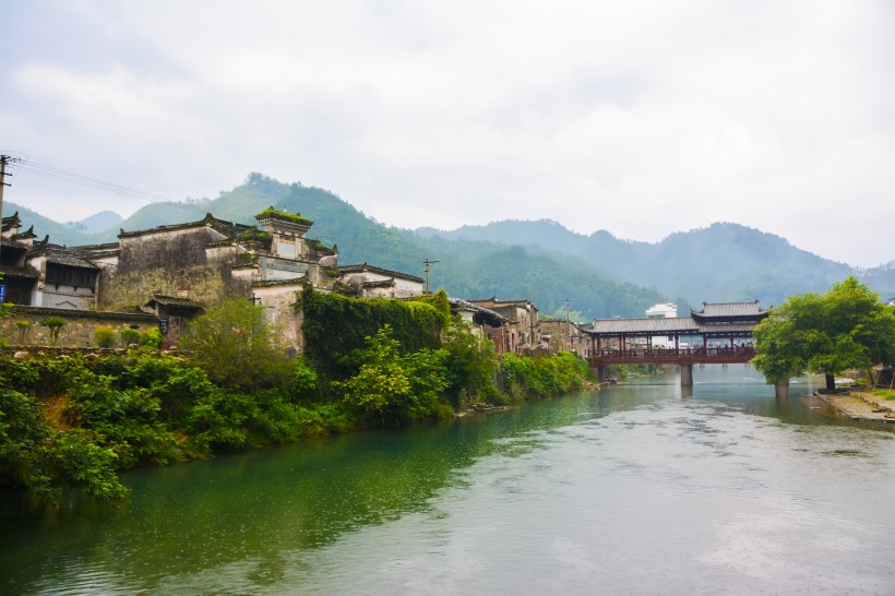 江西瑶里古镇建筑风景图片