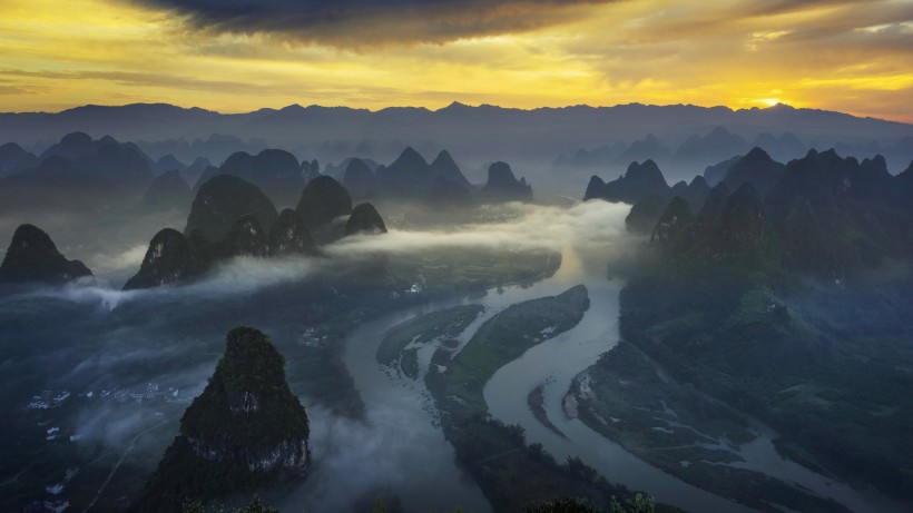 广西桂林漓江山水如画风景图片
