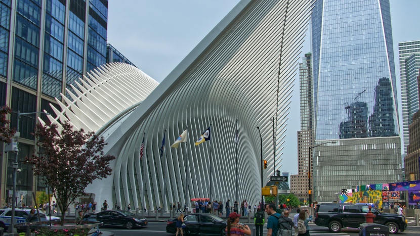 纽约世贸中心交通枢纽站图片