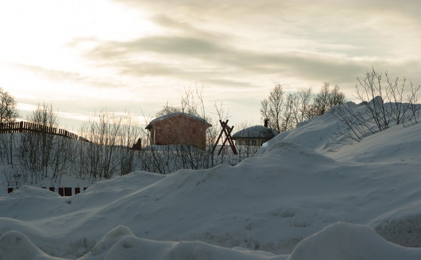 挪威拉普兰冰雪风景图片