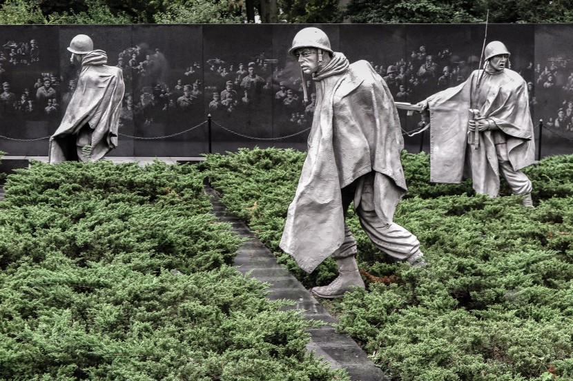 美国朝鲜战争老兵纪念碑图片