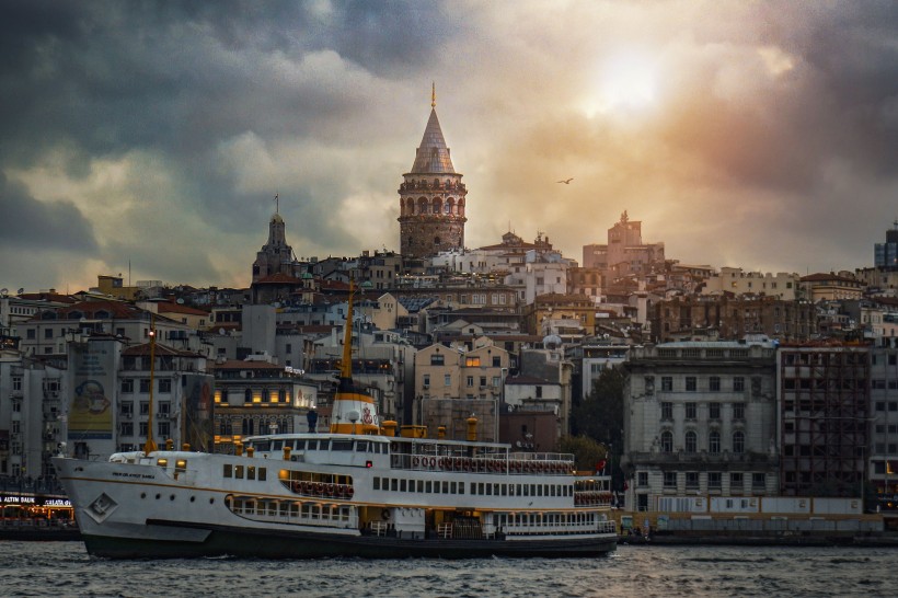 土耳其加拉塔建筑风景图片