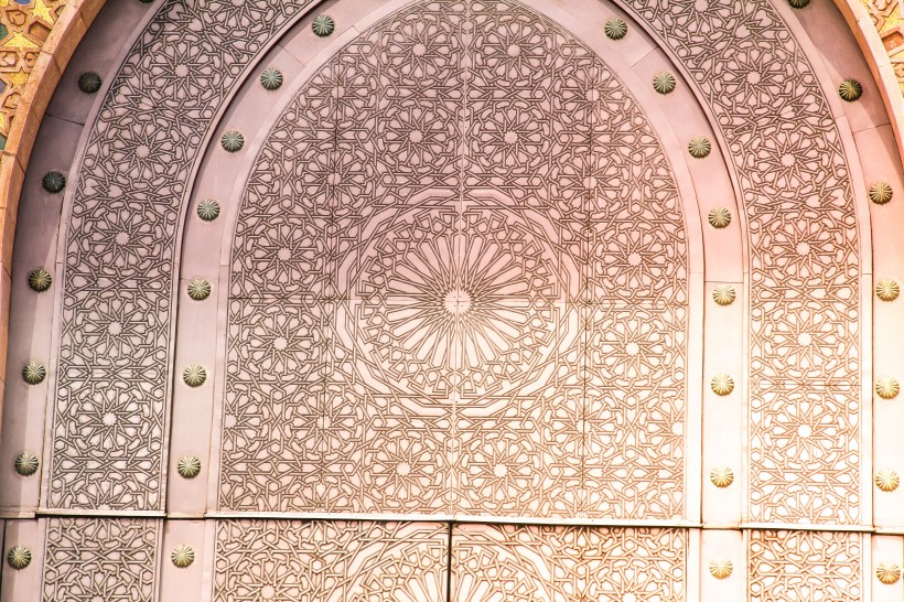 摩洛哥王国哈桑二世清真寺风景图片