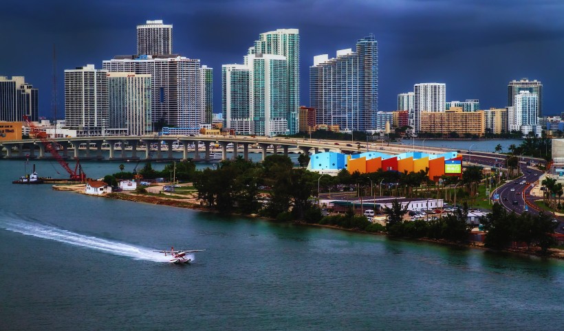 美国迈阿密城市建筑风景图片