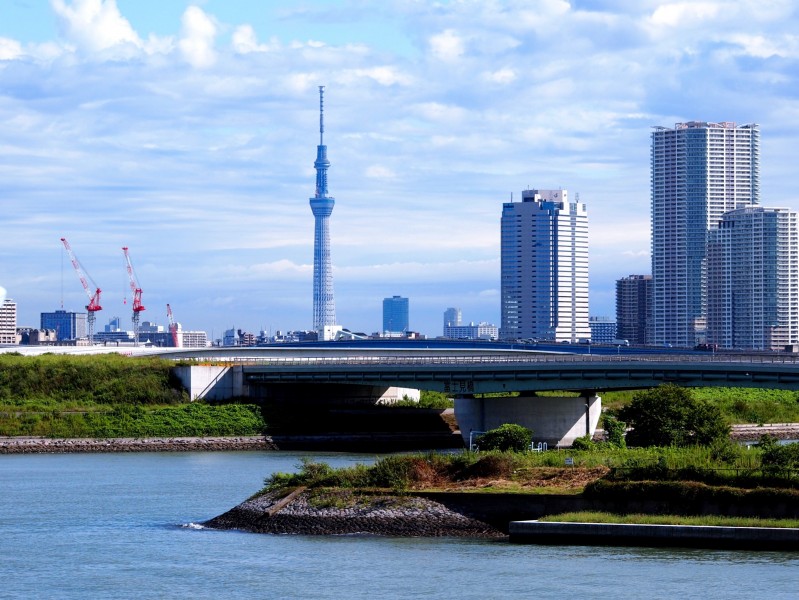 日本标志性建筑东京塔建筑风景图片
