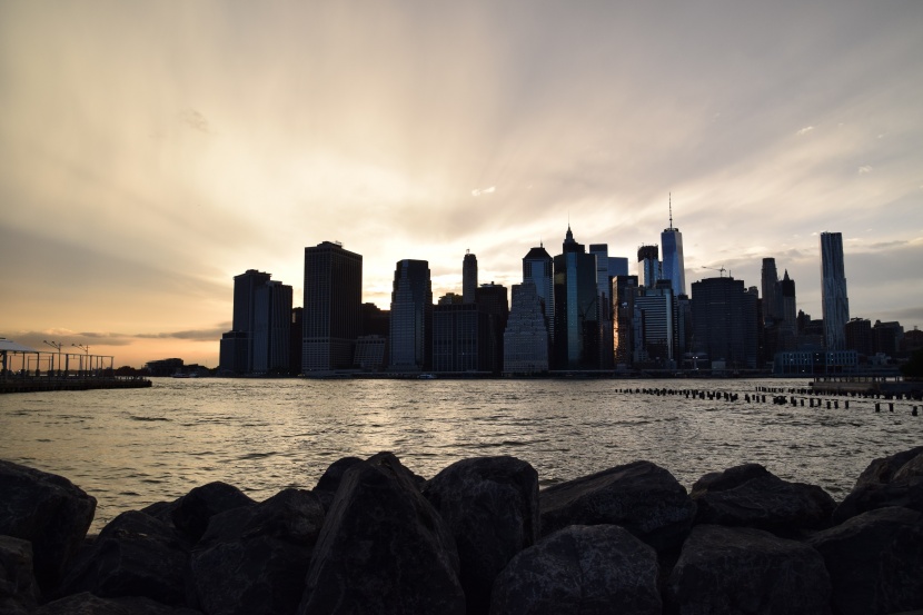 纽约曼哈顿天际线风景图片