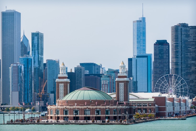美国芝加哥建筑风景图片