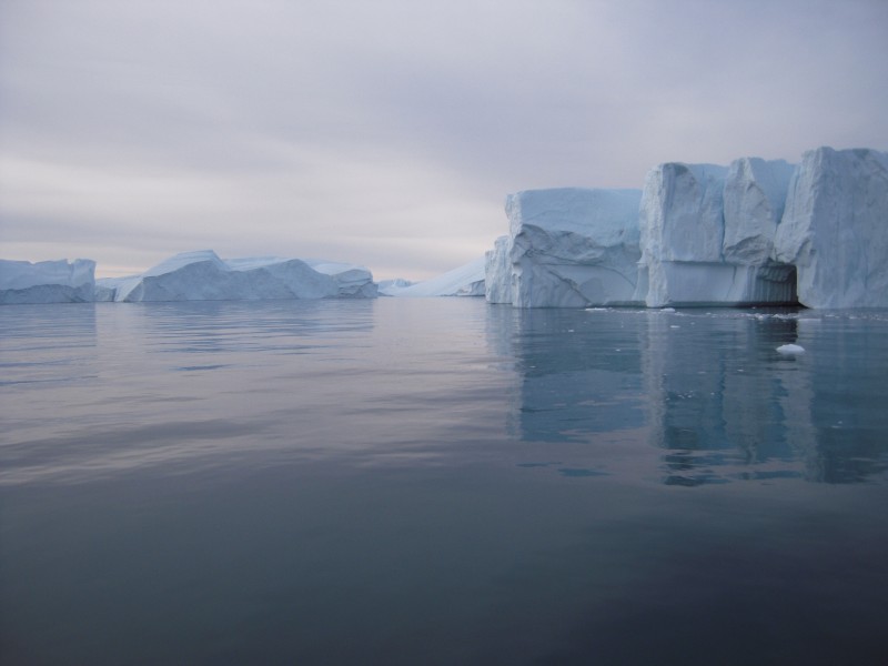 挪威格陵兰岛严寒的冰川风景图片