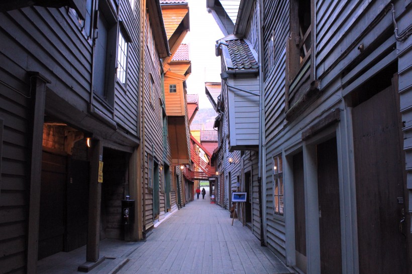 挪威布吕根建筑风景图片