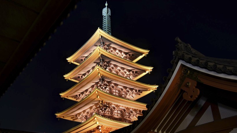 日本东京浅草寺人文风景图片