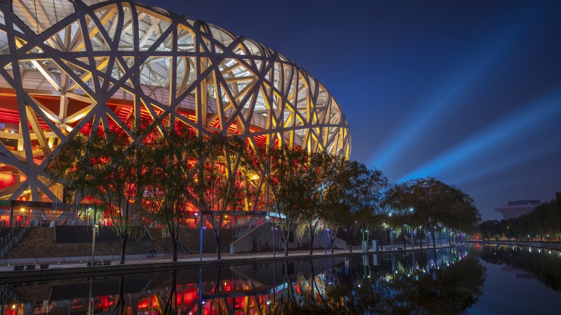 北京鸟巢体育馆建筑风景图片
