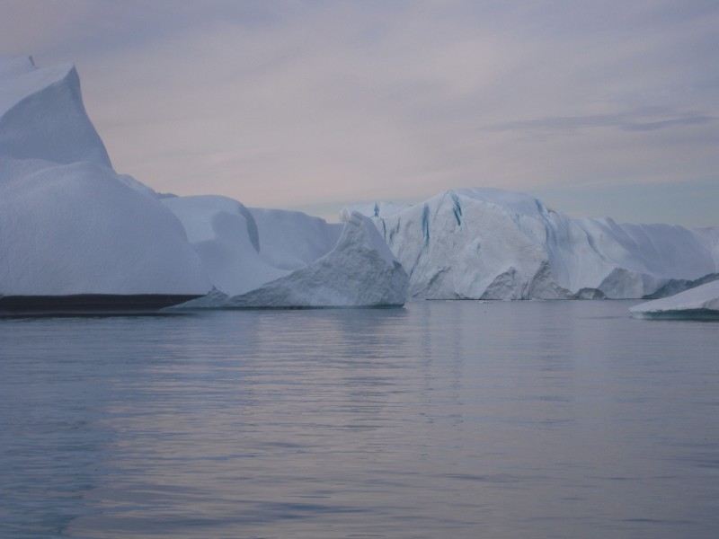 挪威格陵兰岛严寒的冰川风景图片