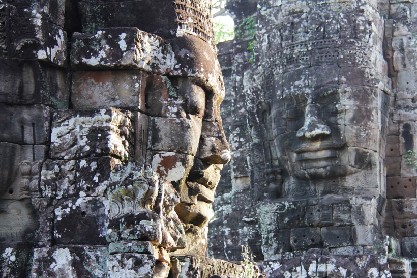 柬埔寨巴戎寺建筑风景图片