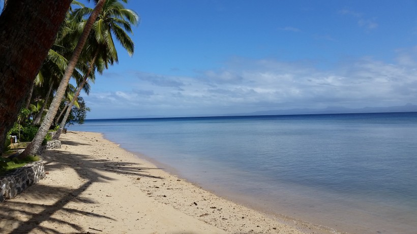 太平洋上的斐济海岸风景图片
