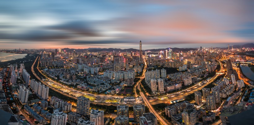 美丽的广东深圳夜景图片