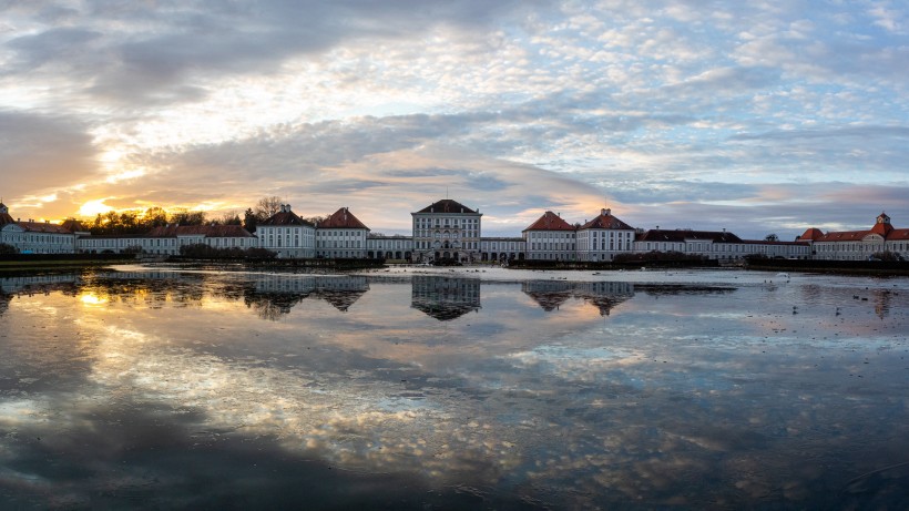 德国慕尼黑宁芬堡宫建筑风景图片