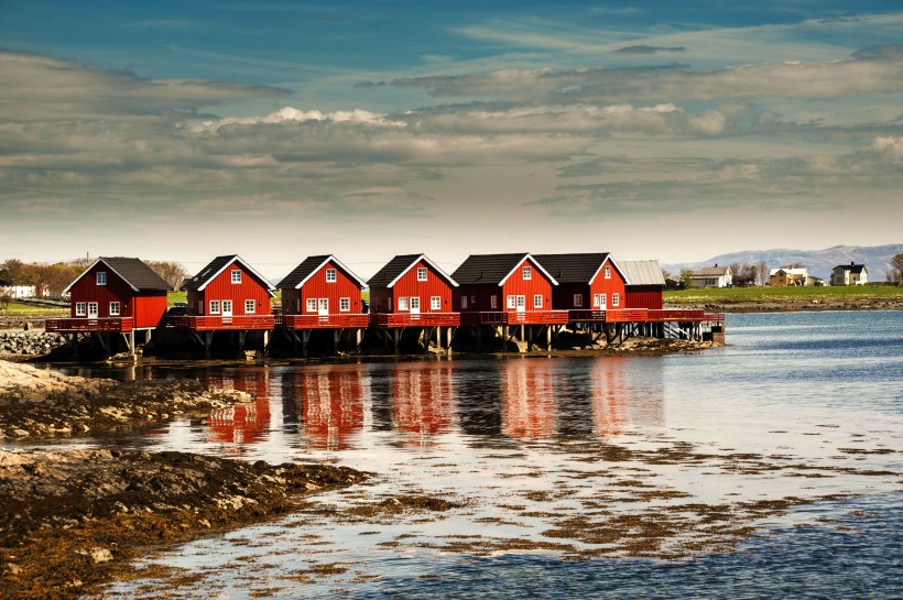挪威特隆赫姆建筑风景图片