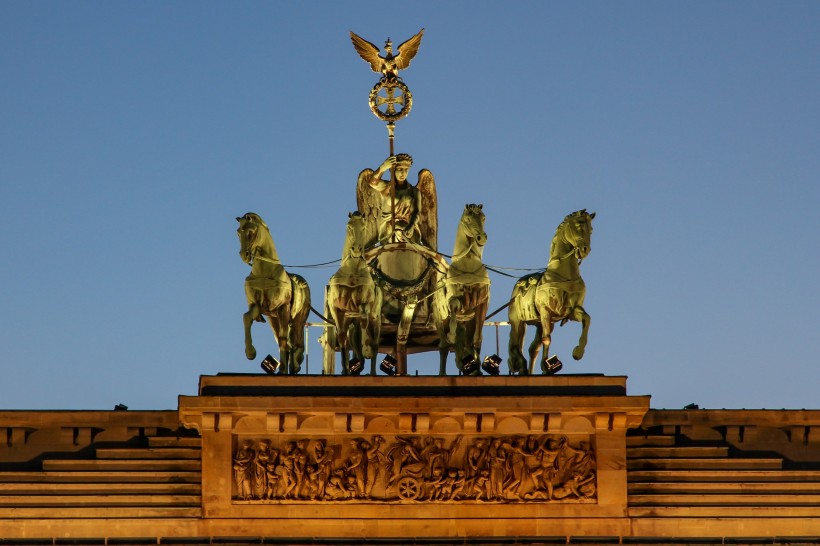 德国勃兰登堡门建筑风景图片