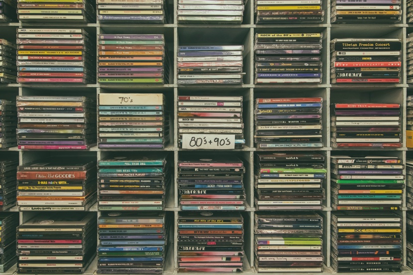 复古的黑胶唱片店图片