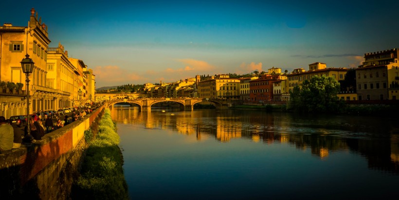 意大利佛罗伦萨阿诺河风景图片