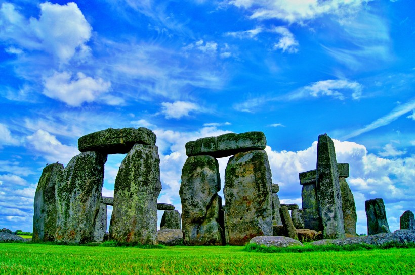 英国神秘的巨石阵风景图片
