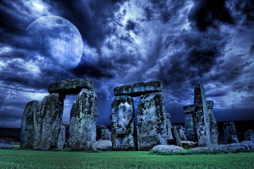 英国神秘的巨石阵风景图片