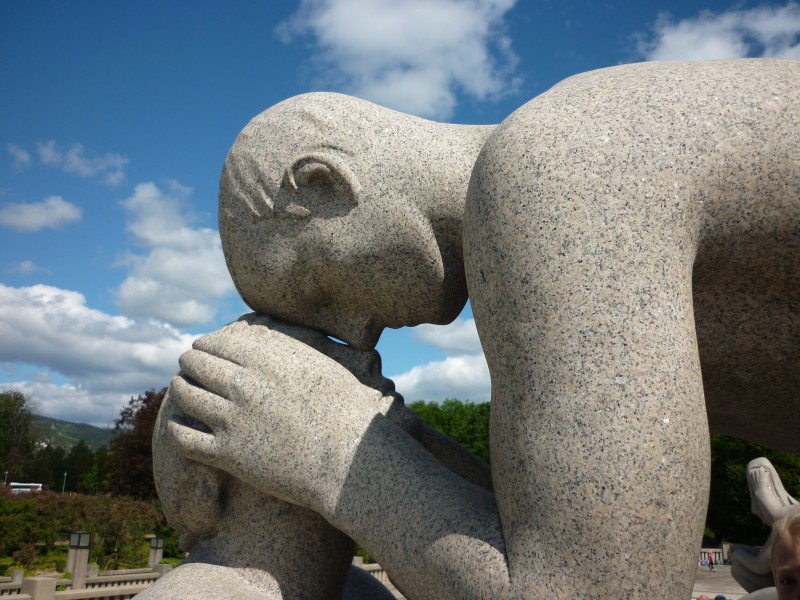 挪威维格兰雕塑公园风景图片