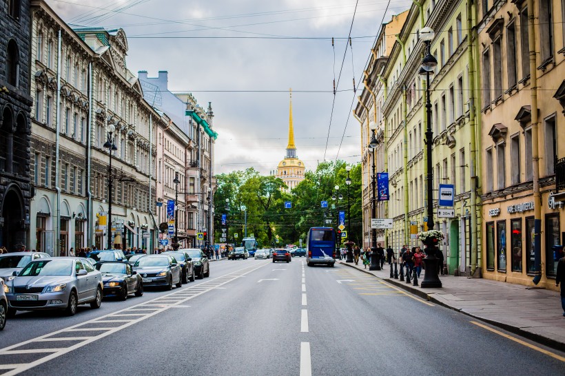 俄罗斯圣彼得堡建筑风景图片