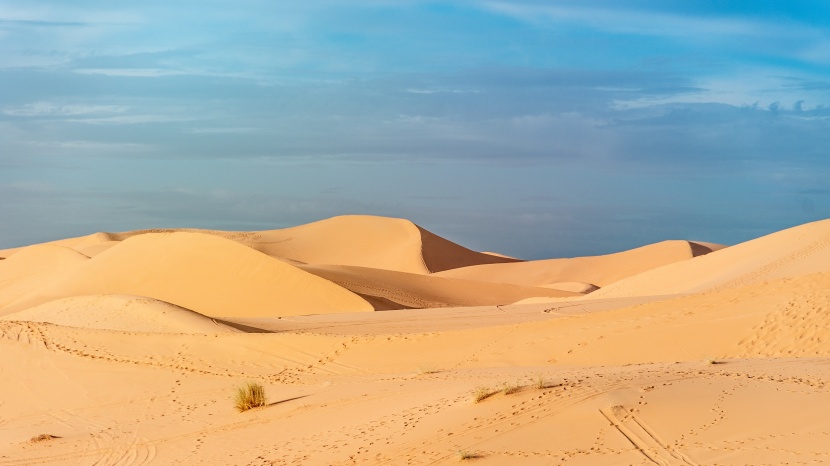 广漠无垠的撒哈拉沙漠自然风景图片