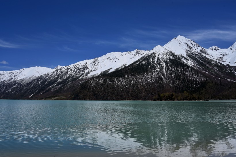 美丽的西藏然乌湖风景图片