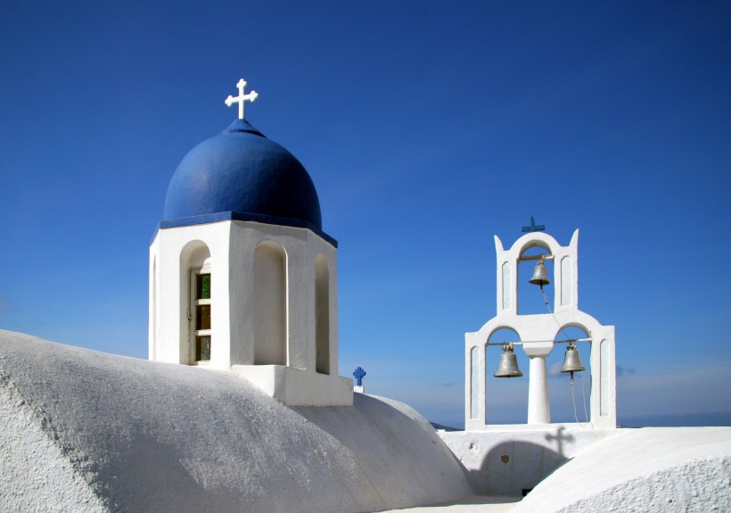 希腊圣托里尼建筑风景图片