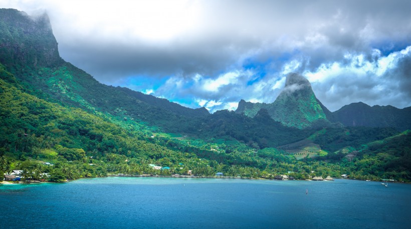太平洋岛上波利尼西亚风景图片