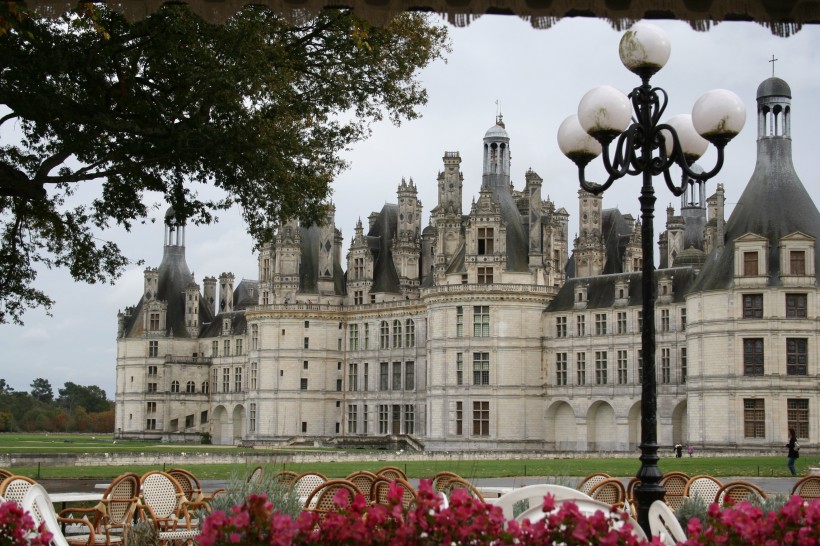 法国尚博尔城堡建筑风景图片
