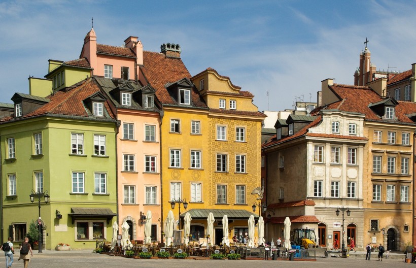 波兰华沙建筑风景图片 