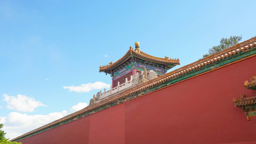 气势恢宏的北京故宫博物院建筑风景图片
