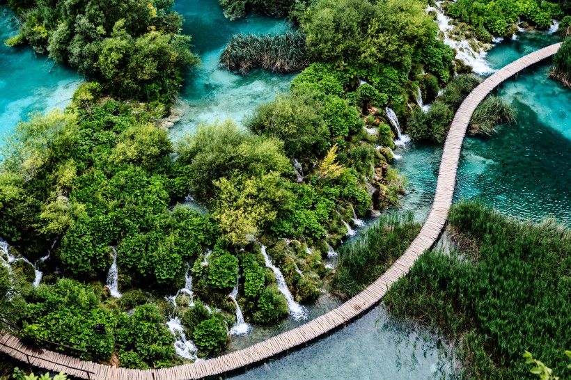 克罗地亚普利特维采湖如画风景图片
