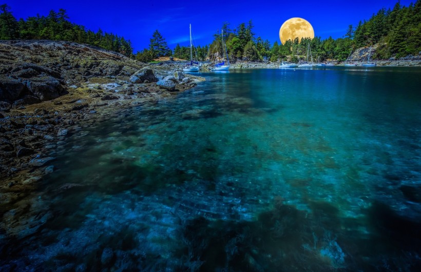 加拿大温哥华阳光海岸自然风景图片