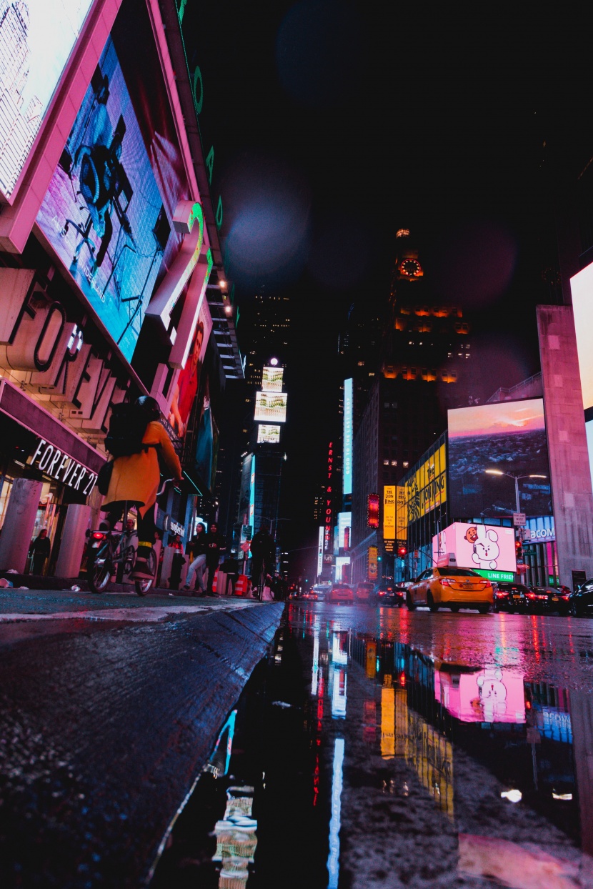 繁华的纽约时代广场图片