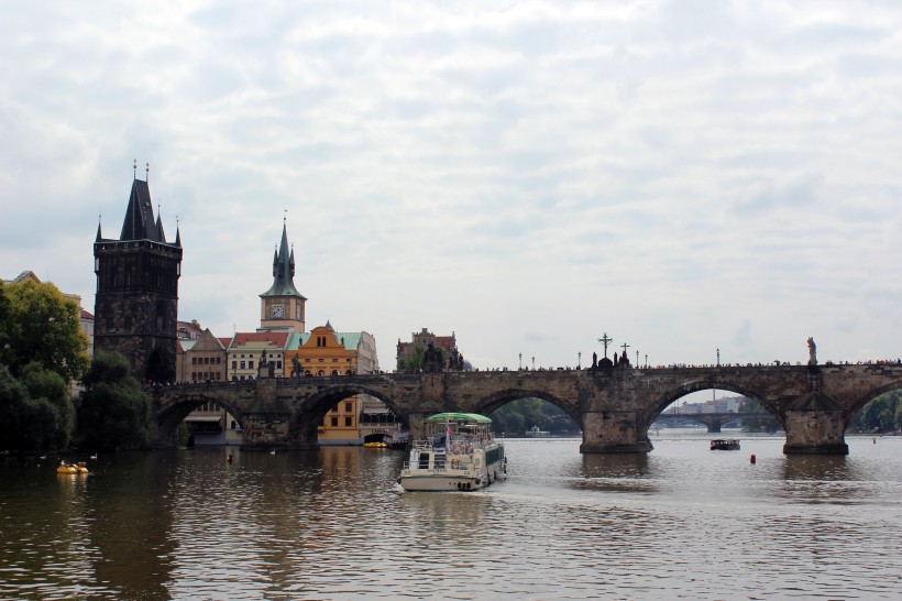 捷克查理大桥建筑风景图片