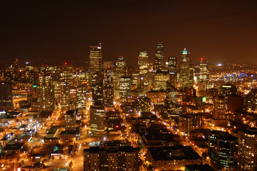 美国西雅图城市风景图片