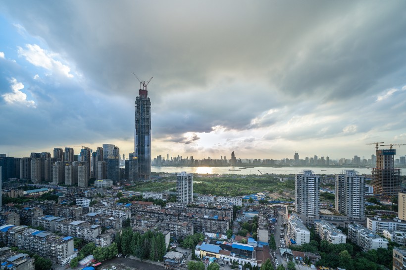 湖北武汉高楼城市建筑风景图片