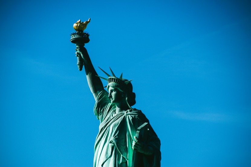 美国纽约自由女神像图片
