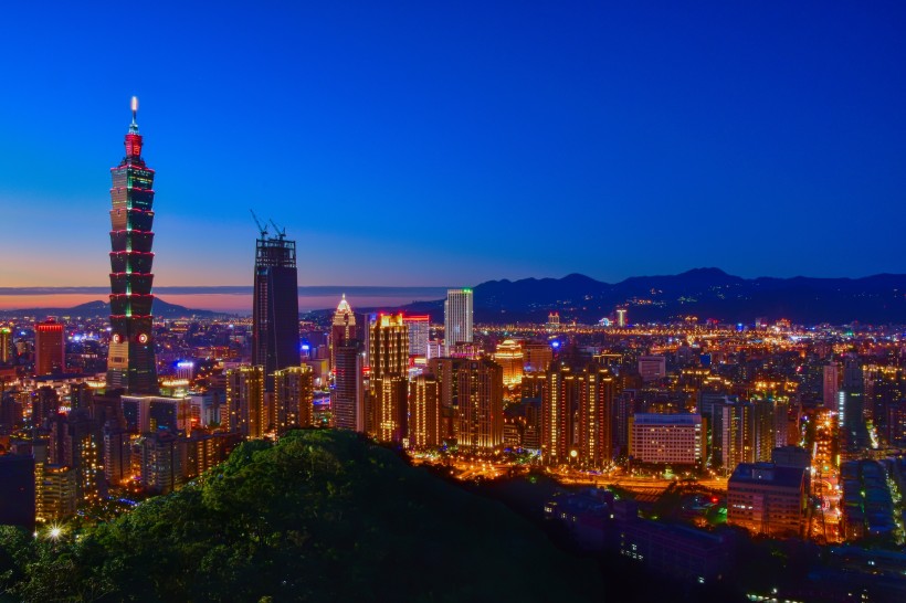 台湾台北101大楼建筑风景图片