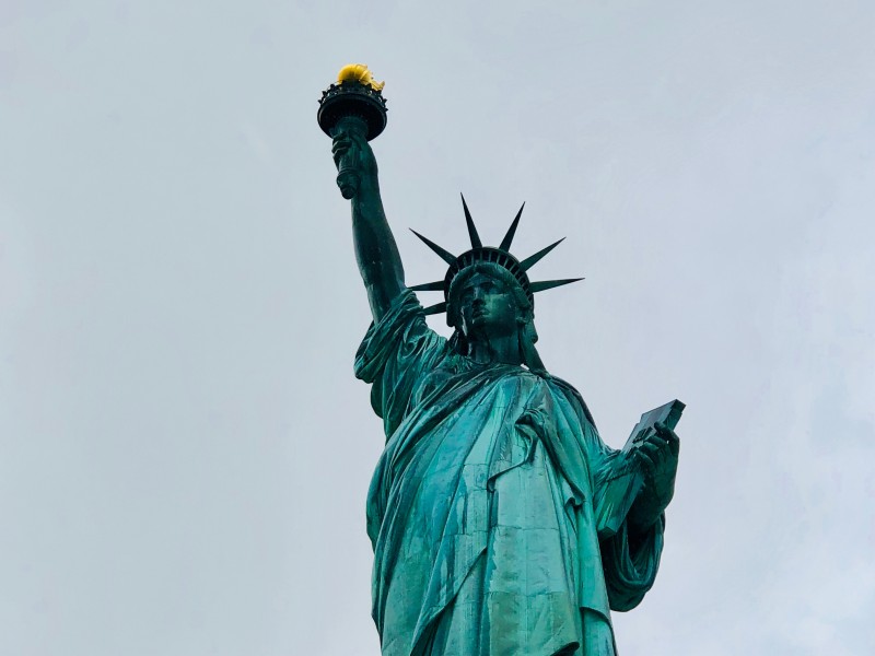  美国纽约自由女神像图片